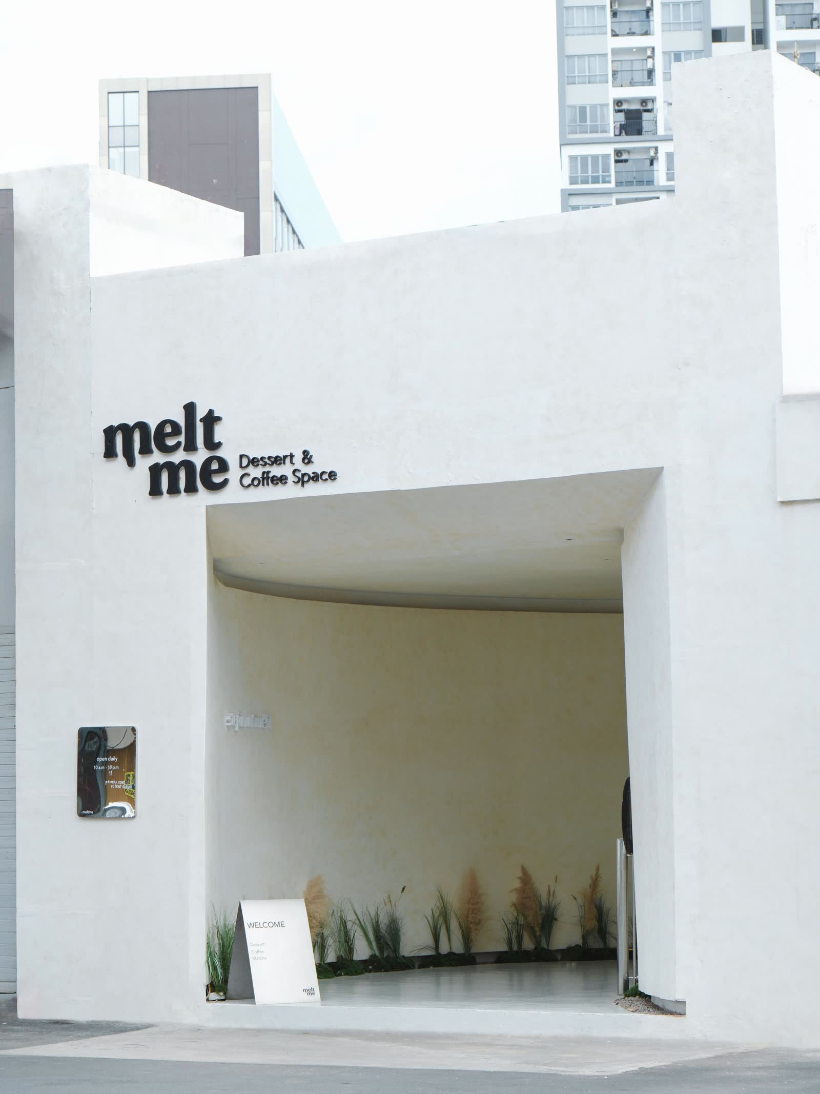 Melt Me white architectural facade at Citywalk Harbour Bay Batam